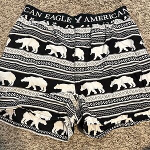 American Eagle Outfitters Polar Bear Patterned boxer Shorts q